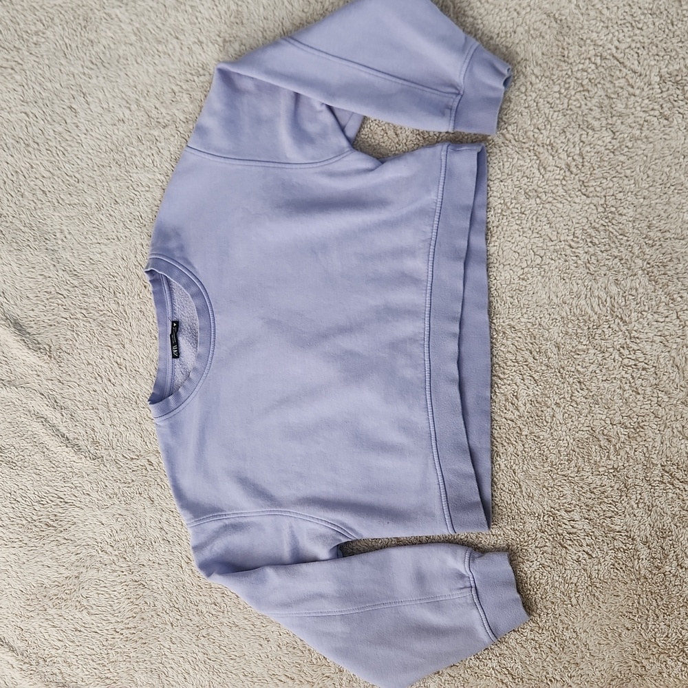 Zara Sweatshirt Womens Large blue/purple Periwinkle Long Sleeve Pullover Jumper